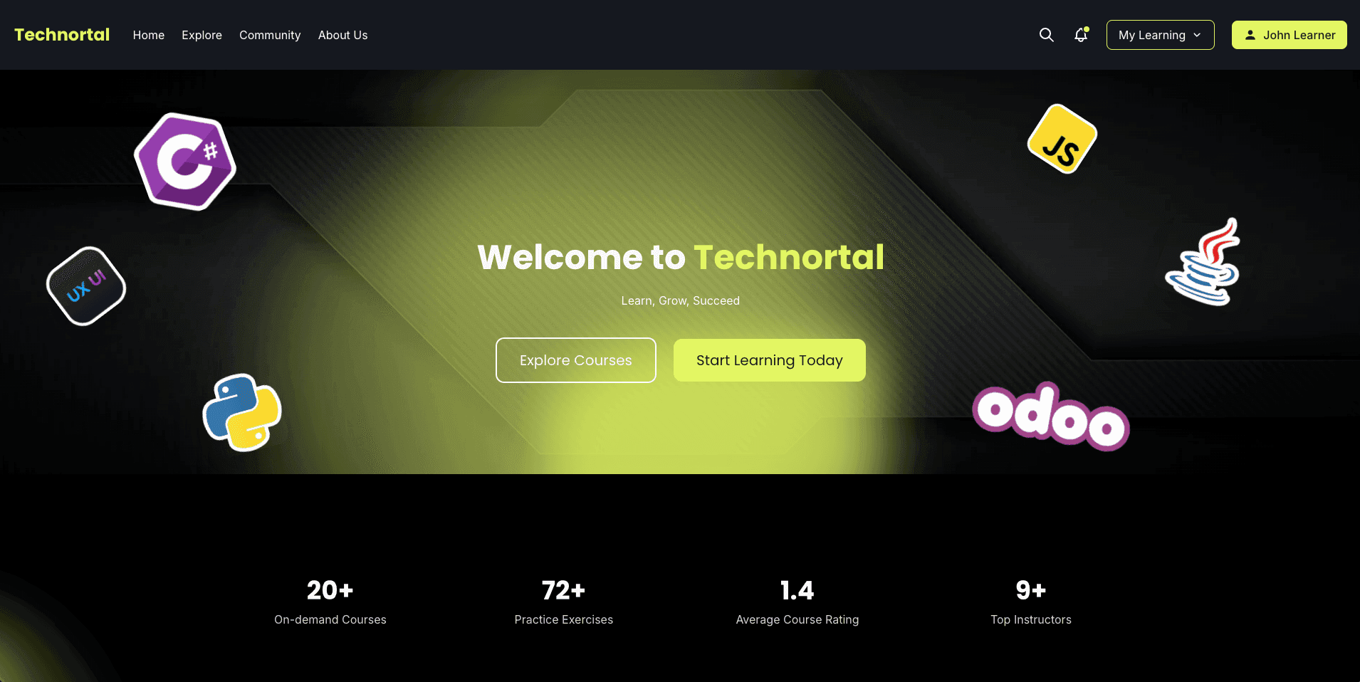 Technortal interface