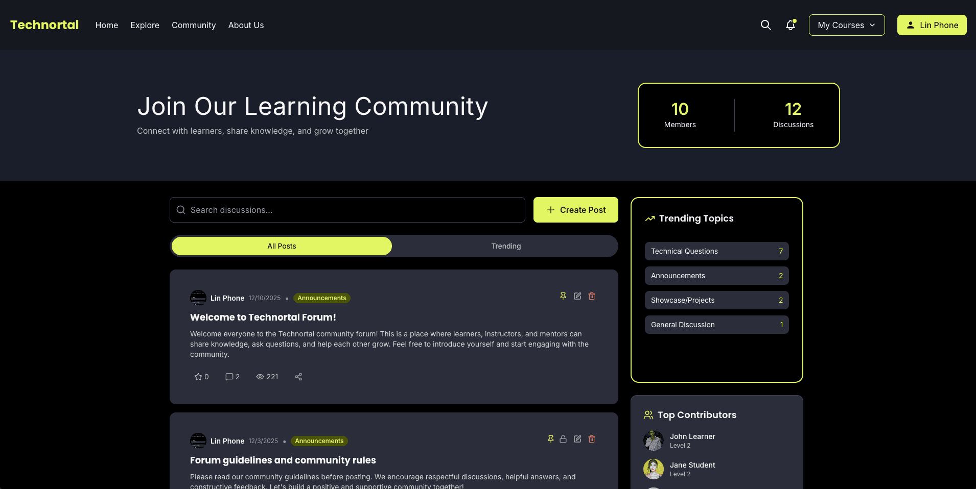 Forum & Community